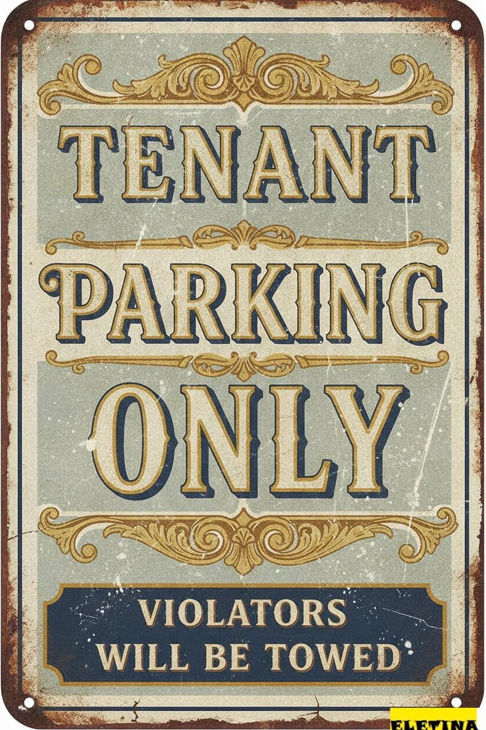 Personalized Sign for Man Cave Warning Parking Only Metal Wall Caution ...
