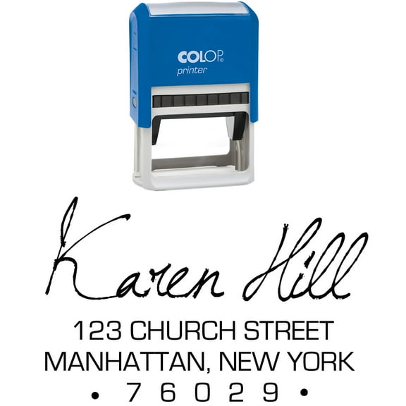 Personalized Signature Stamp Custom Stationary Family Address Rubber Stamp Desk Accessory Gift Idea