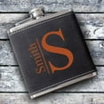 thumbnail image 1 of Personalized Silverton Monogrammed 6 oz. Suede Flask, 1 of 1