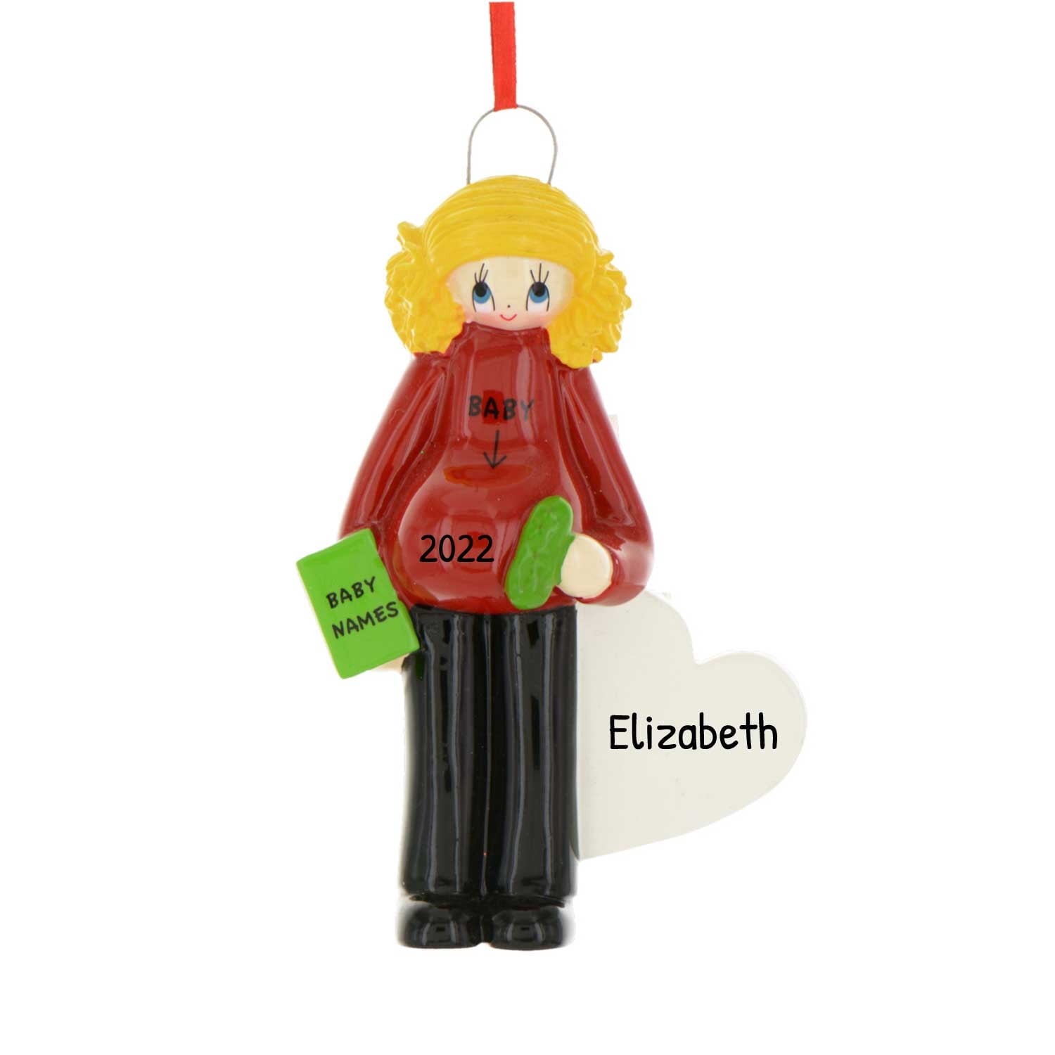 Personalized Single Parent Expecting Ornament 2024 Mom to Be