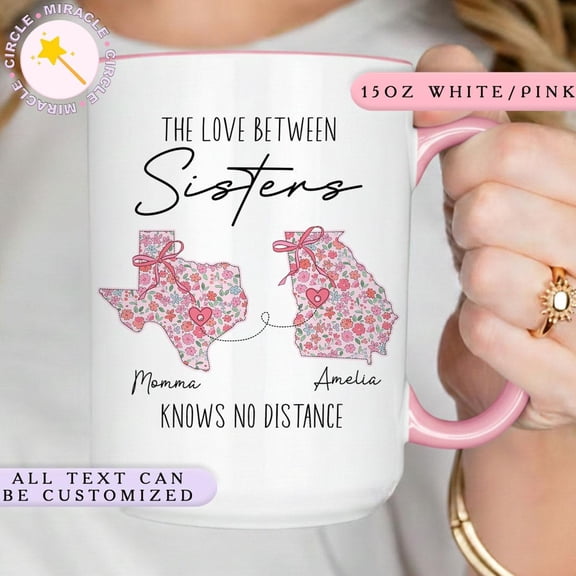 Personalized Sisters Mug Long Distance Sister Gift Big Sister Little Sister Best Sister Gi