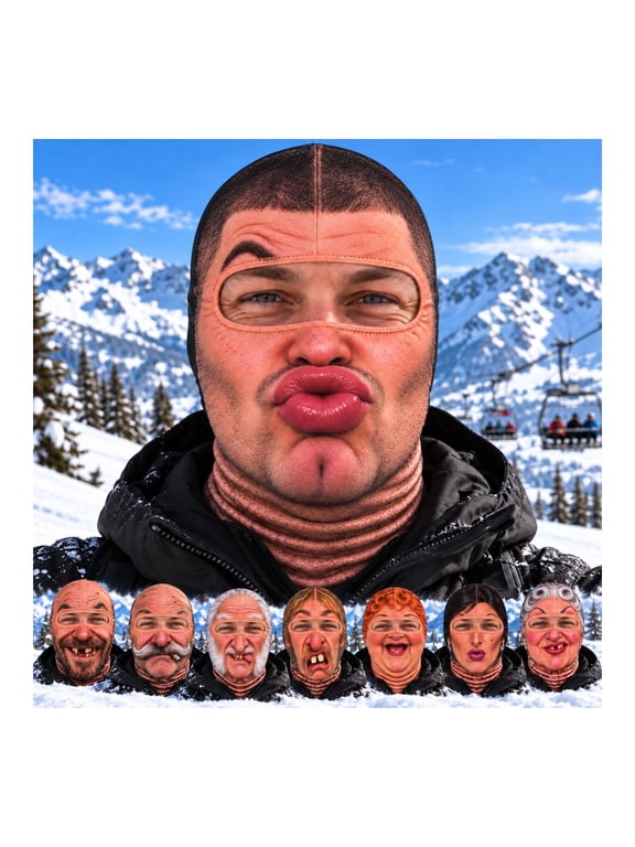 Personalized Ski Mask Funny Face Print Balaclava