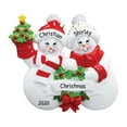thumbnail image 1 of Personalized Snowman Couple Ornament 2024 Our First Christmas Together 1 Count - Ornaments by Elves, 1 of 10