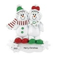 thumbnail image 1 of Personalized Snowman Couple Ornaments 2024 - Christmas Snowman Ornaments Snowboarding Ornaments, 1 of 10