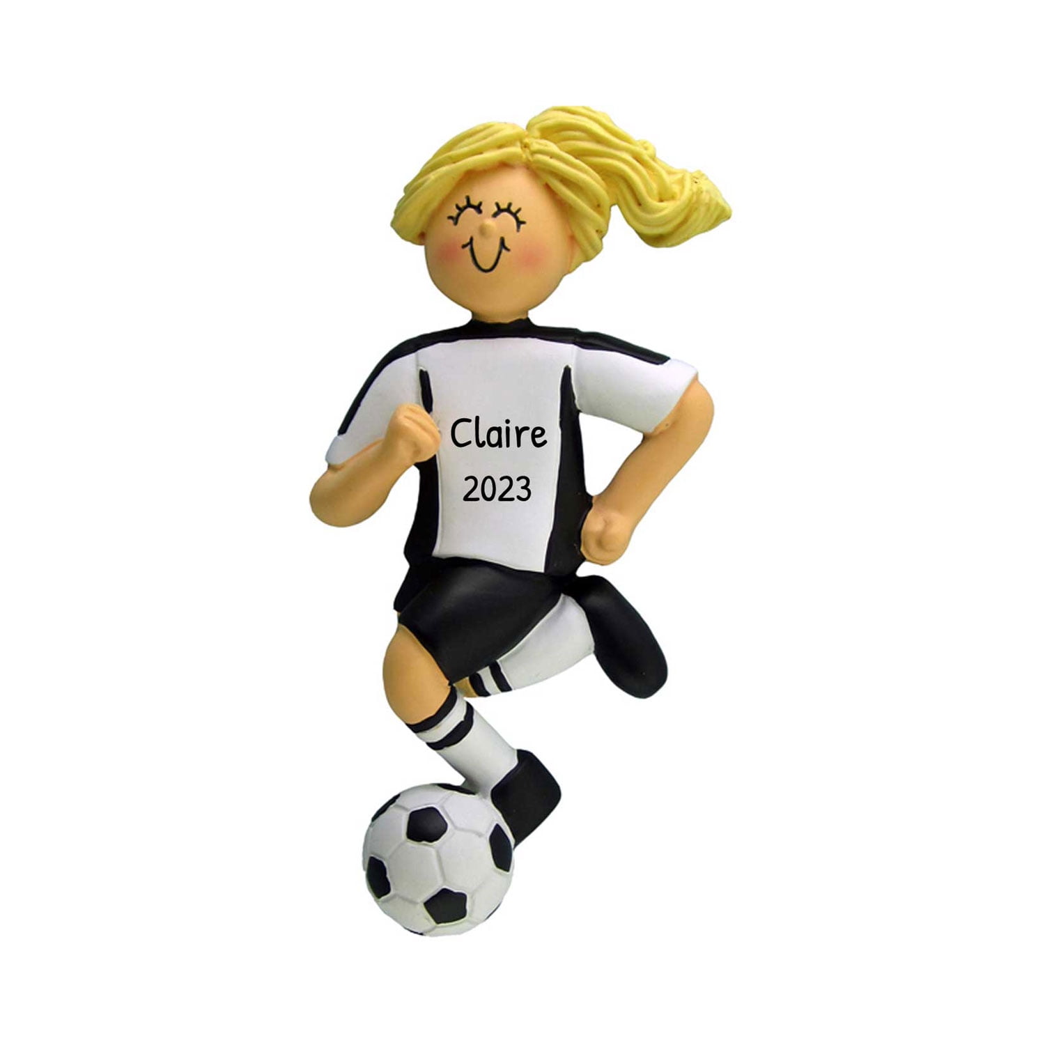 Personalized Soccer Ornament Soccer Player Ornament, Soccer Ball