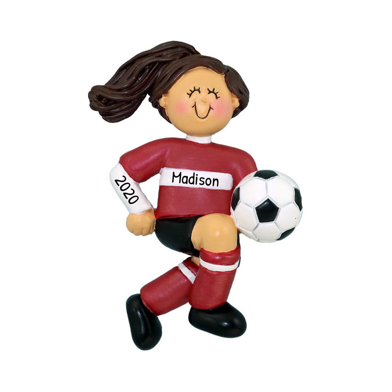 Personalized Soccer Ornament Soccer Player Ornament, Soccer Ball