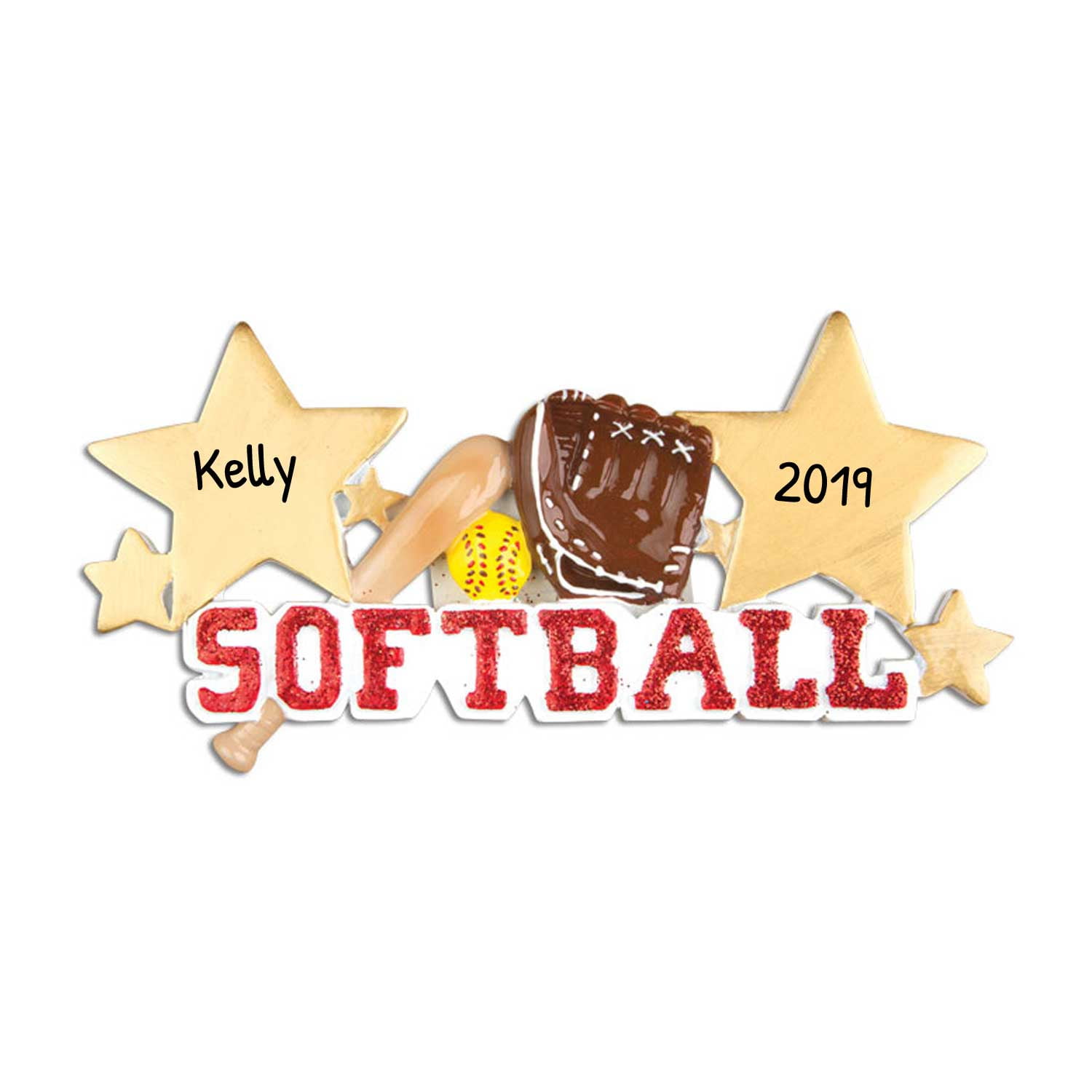 Personalized Softball Christmas Ornaments 2023 Personalized Softball