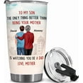 thumbnail image 1 of Personalized To My Son Gifts From Mom - Gifts For Son, Men, Boy, Kid - Son Tumbler - Son Gifts - Custom Valentine, Christmas, Birthday Gifts For Son From Mom, Mother, Mama, Mommy, 1 of 6