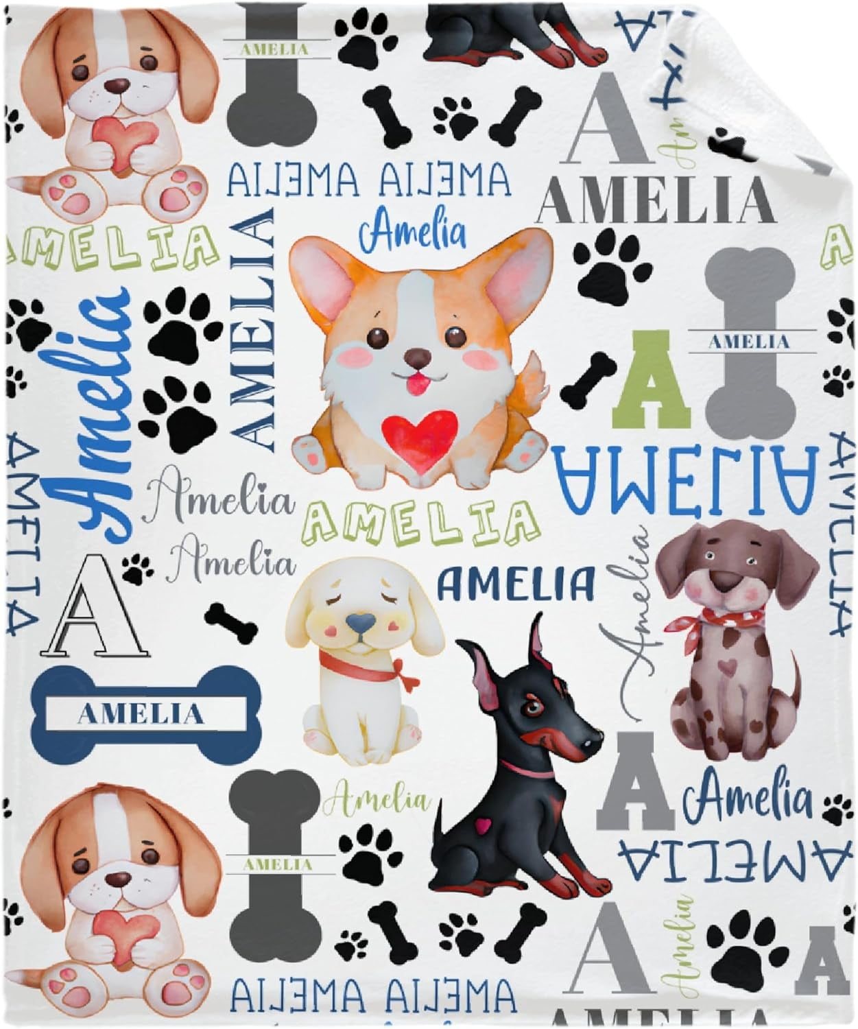 Personalized Space Custom Baby Blankets with Name, Lightweight for All