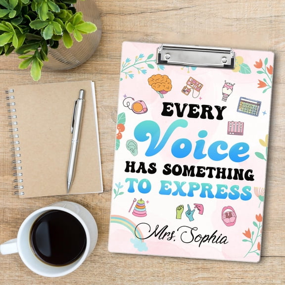 Personalized Speech Therapy Clipboard: Every Voice Matters - SLP Gift