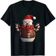 thumbnail image 1 of Personalized Sport Christmas Tee Holiday Football T-Shirt Custom Name Date Football Gift for Sport Player Men Boys Kids, 1 of 5