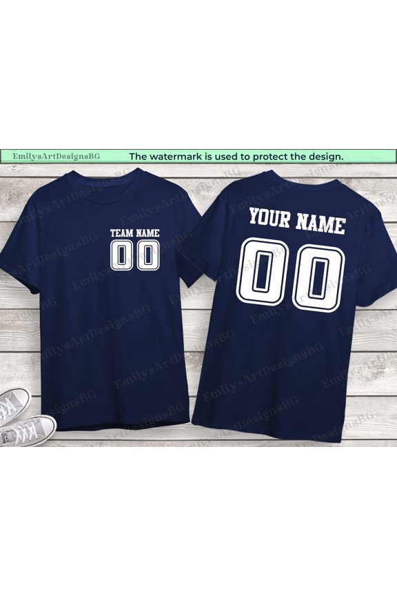 Personalized Sport Shirt: Custom Name & Number Jersey
