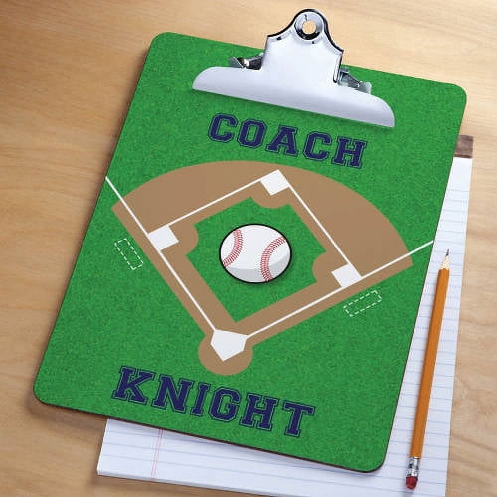 Personalized Sports Clipboards available in Baseball, Football, Basketball, Hockey and Soccer