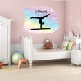 thumbnail image 1 of Personalized Sports Wall Decals for Gym - Gymnastics Equipment Balance Beam Bars Rings Matt Wall Sticker Decal With Easy Installation Instructions Custom Name Sticker - Size: 40 In x 32 In, 1 of 5