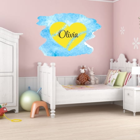 Personalized Sports Wall Decals for Kids Room - Dirt and Diomands It Is A Girl Thing Boys Bedroom With Easy Installation Instructions Custom Name Sticker - Size: 10 In x 7 In