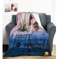 thumbnail image 1 of Personalized Spotify Code Music Blanket,Customized Blankets with Photos for Couples Lover, Custom Flannel Blankets Using Photos of Family, Friends, Dog, Cat Or Pet, Birthday Valentines Gifts Blankets, 1 of 5