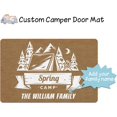 Personalized Spring Camper Door Mat,Custom Camper Door Rugs With Family