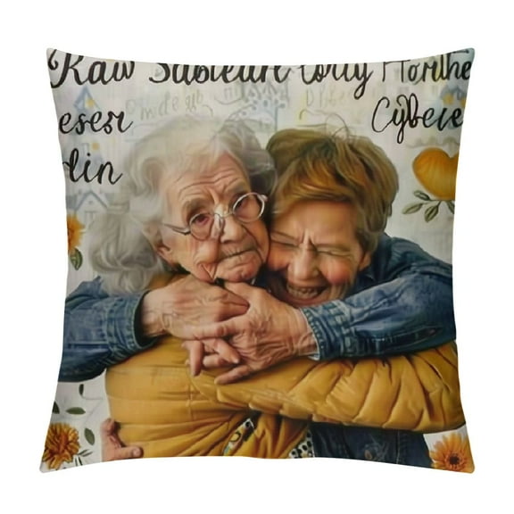 Personalized Square Pillow for Granddaughter from Grandma Grandpa Gifts for Granddaughter Granddaughter Honey Bee Hug This Pillow Name Double Sided Sofa Couch Cushion On Birthday