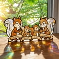 thumbnail image 1 of Personalized Squirrel Family Suncatcher Acrylic Custom Name Window Hanging Mom Gift Idea, 1 of 5