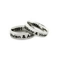 thumbnail image 1 of Personalized Stainless Steel Couples Spinner Ring for Him, 1 of 2