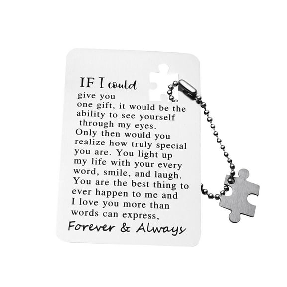 Personalized Stainless Steel Wallet Card for Anniversary, Birthday, Or Wedding Custom Engraved Keepsake Gift for Him Or Her with Heartfelt Message Harlik
