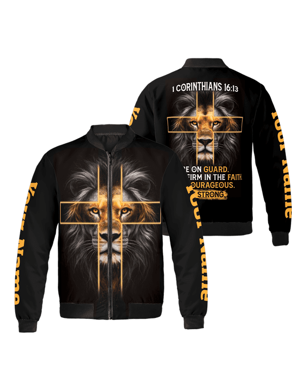 Personalized Stand Firm In Faith Christian All-over Print Bomber Jacket S-5XL Multicolor (5XL)