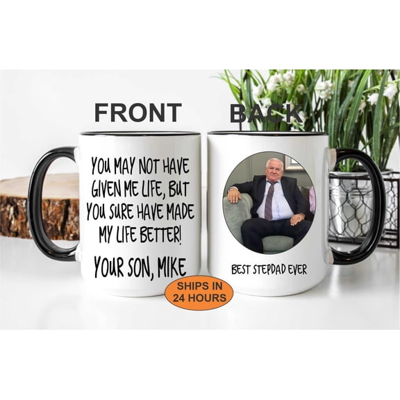 Personalized Stepdad Coffee Mug Best Stepdad Ever Gift 1