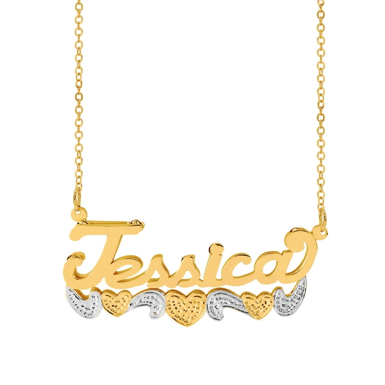 Double Circle Link Necklace Gold-plated Sterling Silver Double Circle Link Necklace Gold-plated Sterling Silver