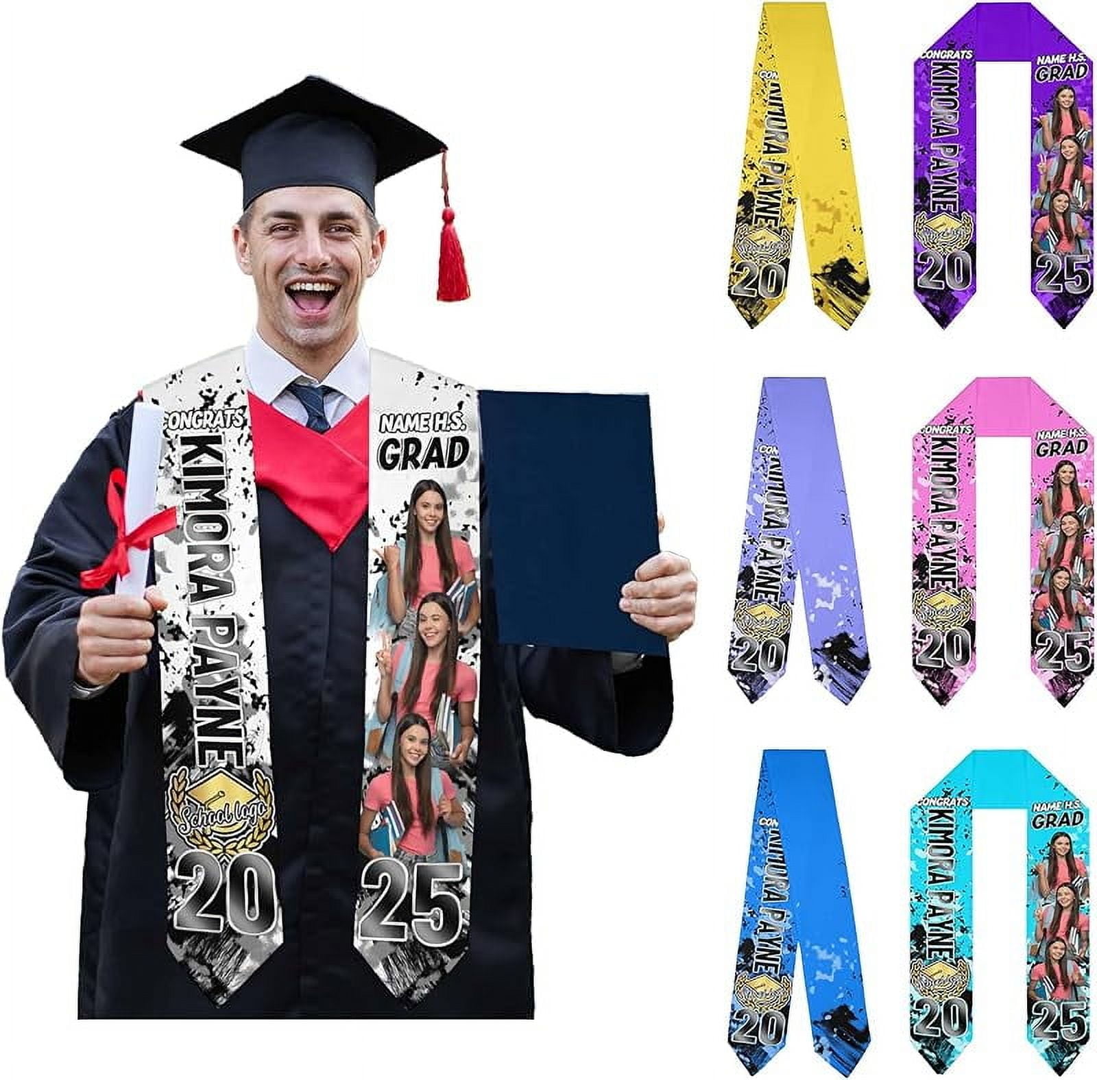 Personalized Stoles For Graduation 2025, Graduation Sash, Stole With ...