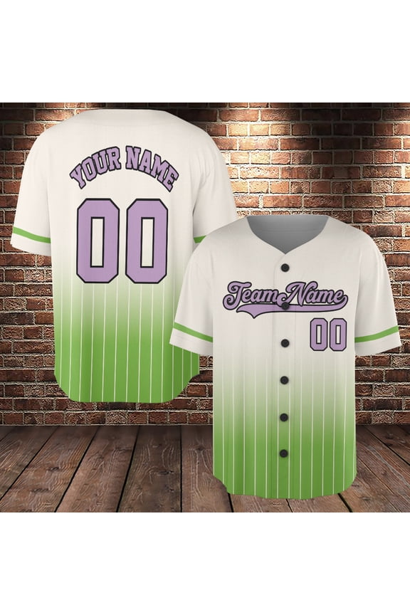 Personalized Stripe Line Color Baseball Jersey For Baseball Fans, Matching Jersey Shirt, Baseball Team Jersey