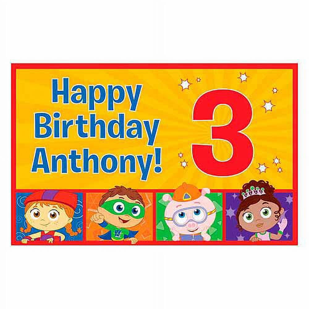 Personalized Super Why! Happy Birthday P