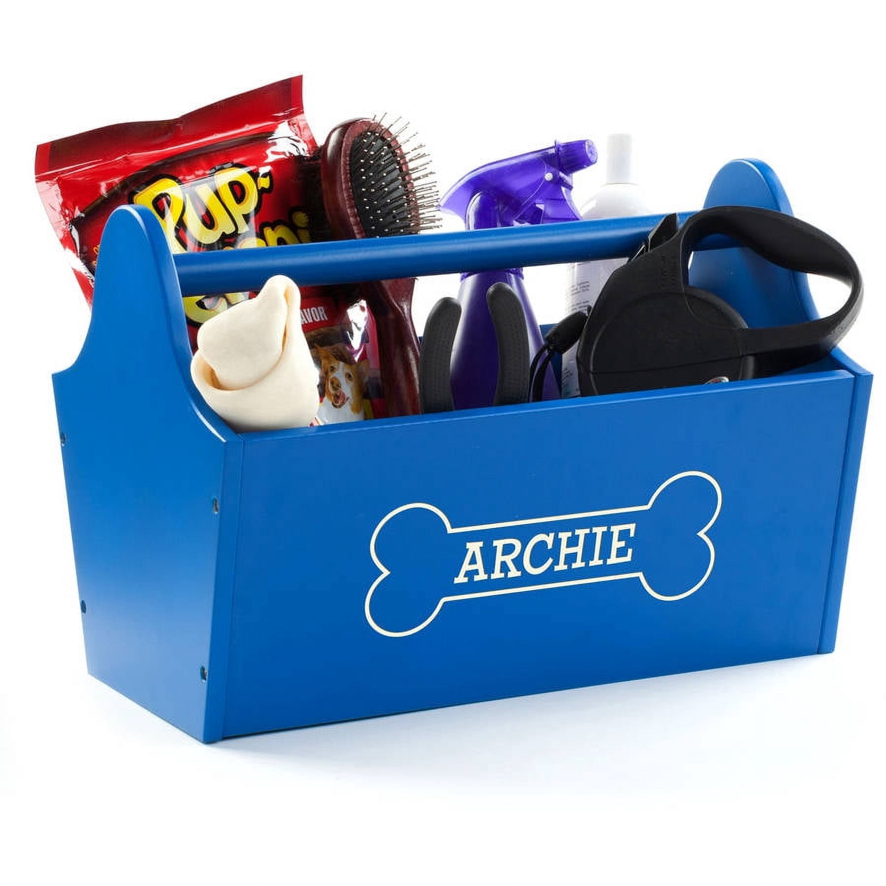 Personalized Sweet Dog Blue Storage Caddy