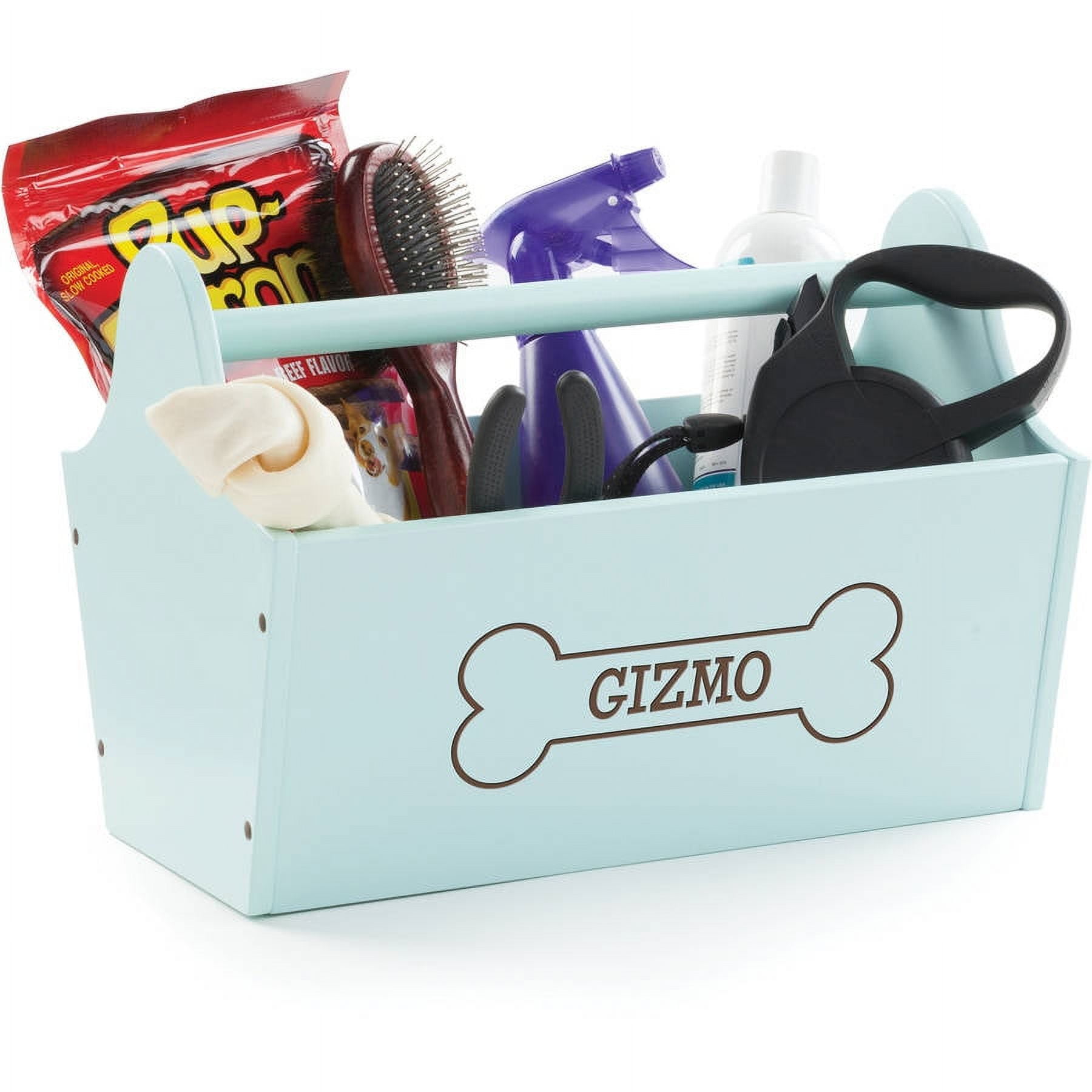 Personalized Sweet Dog Light Blue Storage Caddy