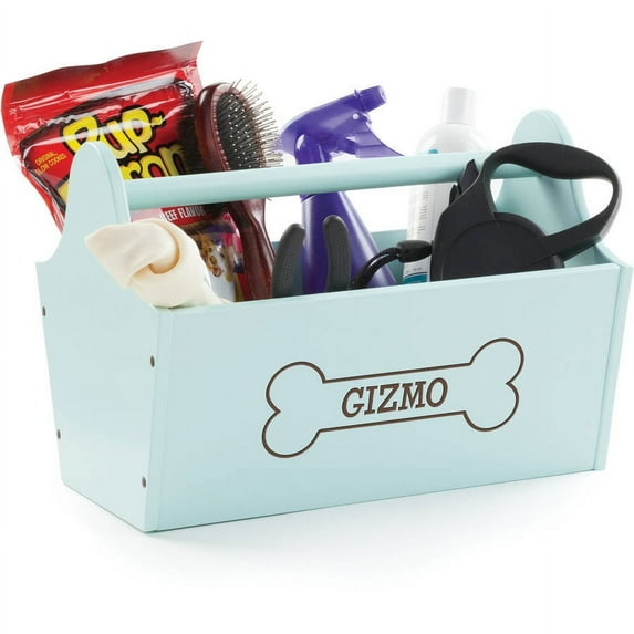 Personalized Sweet Dog Light Blue Storage Caddy