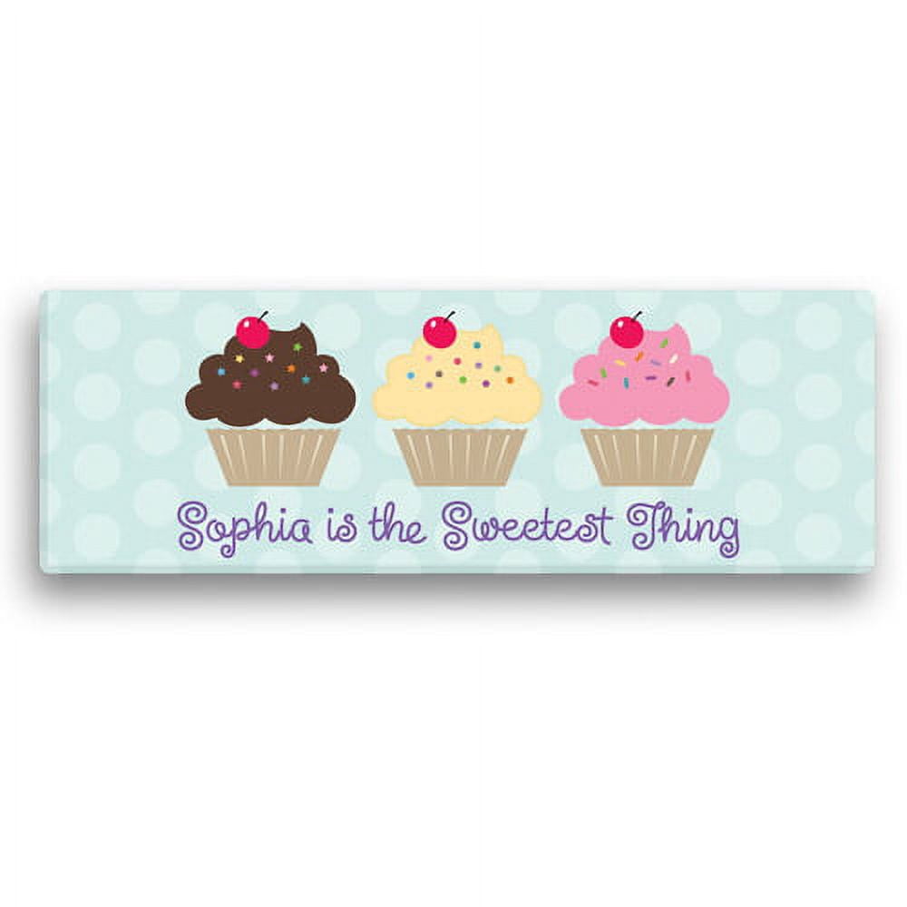Personalized Sweetest Thing 6" x 18" Canvas