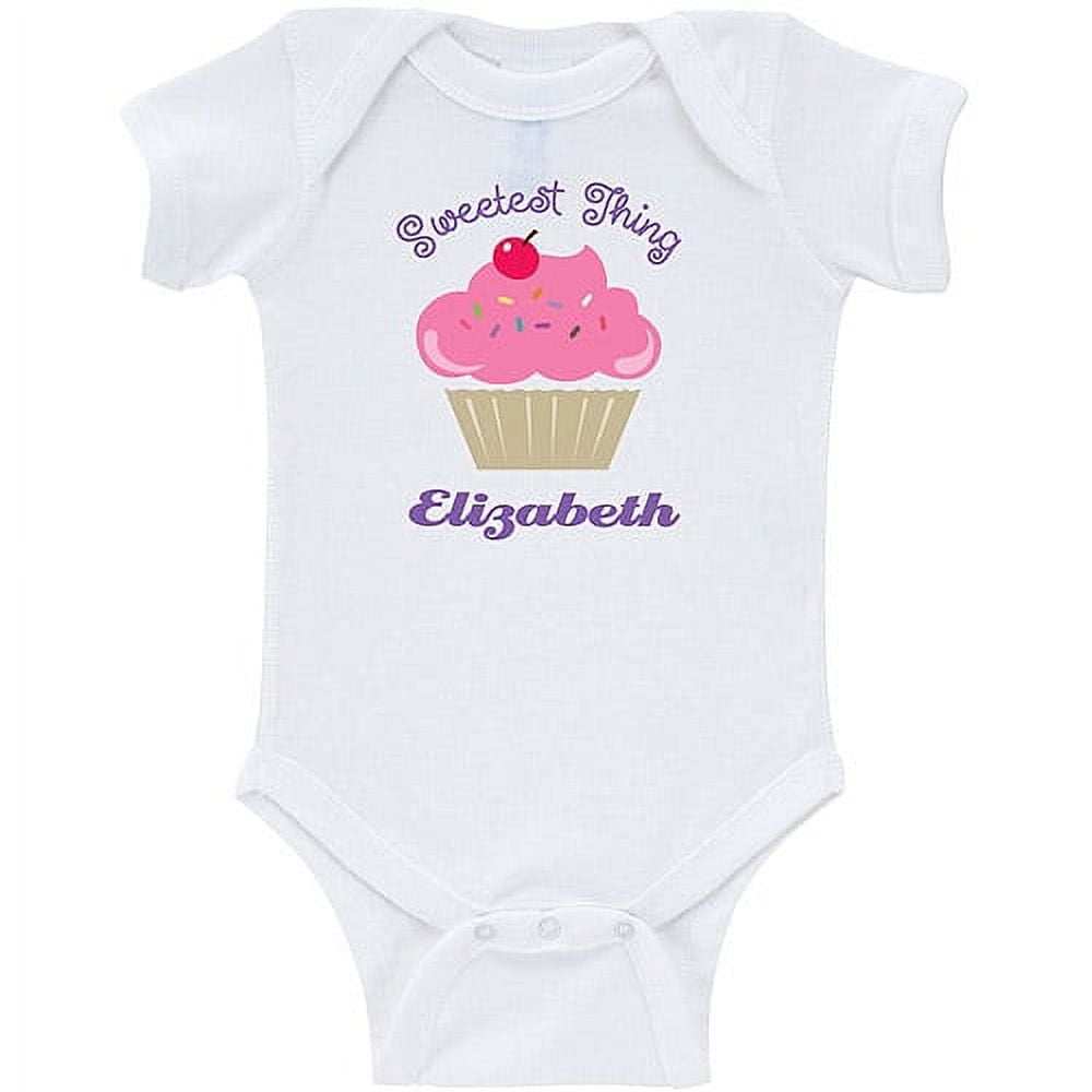 Personalized Sweetest Thing Baby Girl White Creeper