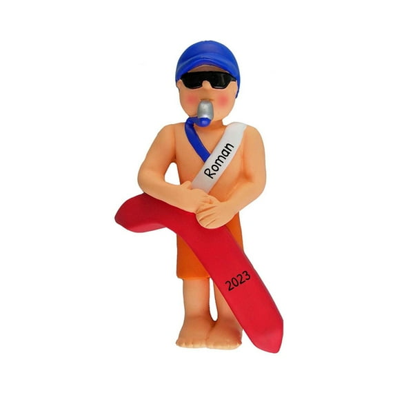 Personalized Swimmer Ornament 2024 - Swim Ornaments for Christmas Tree Swimming Pool Decorations