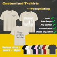 thumbnail image 1 of Personalized T-shirts, customizable with your text,photos or logo made of cotton, 1 of 11
