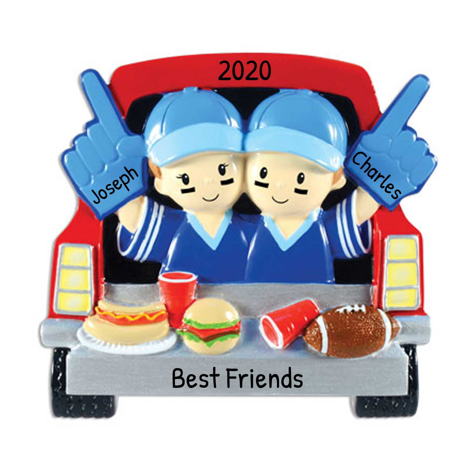 Personalized Tailgate Ornament 2023 Sports Ornament, Personalized Football Ornament