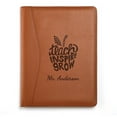thumbnail image 1 of Personalized Teach, Inspire, Grow Leather Padfolio, 1 of 1