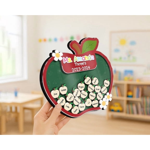 Personalized Teacher Apple Magnet, Teacher Shaker, Teacher Appreciation Week, Thank You Teacher, Teacher Locker Magnet, Teacher Gift, End of Year Gift