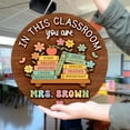 thumbnail image 1 of Personalized Teacher Door Hanger – Custom Classroom Welcome Sign, Back to School Gift, Teacher Decor & Classroom Holiday Decoration, 1 of 5