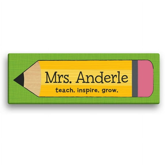Personalized Teacher Gift - Pencil Canvas Available In Multiple Sizes