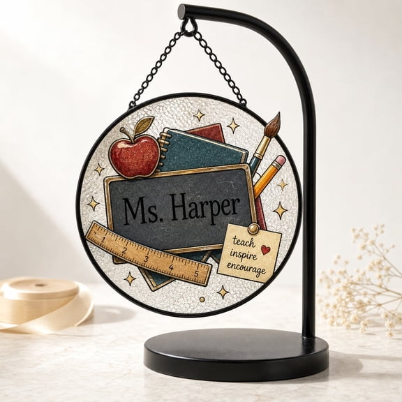 Personalized Teacher Suncatcher Classroom Window Decor Back to School Gift
