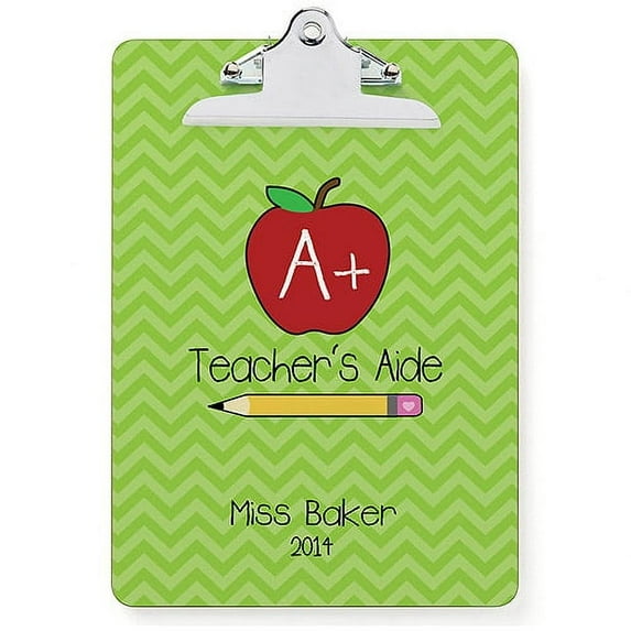 Personalized Teacher's Aide Clipboard