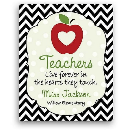 Personalized Teachers Are Special 11" x 14" Canvas