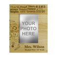 thumbnail image 1 of Personalized Teachers Day Gift Wood Engraved Picture Frame Customizable Gift -4 x 6 Inches Horizontal, 1 of 1