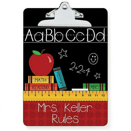 Personalized Teachers Rule Clipboard