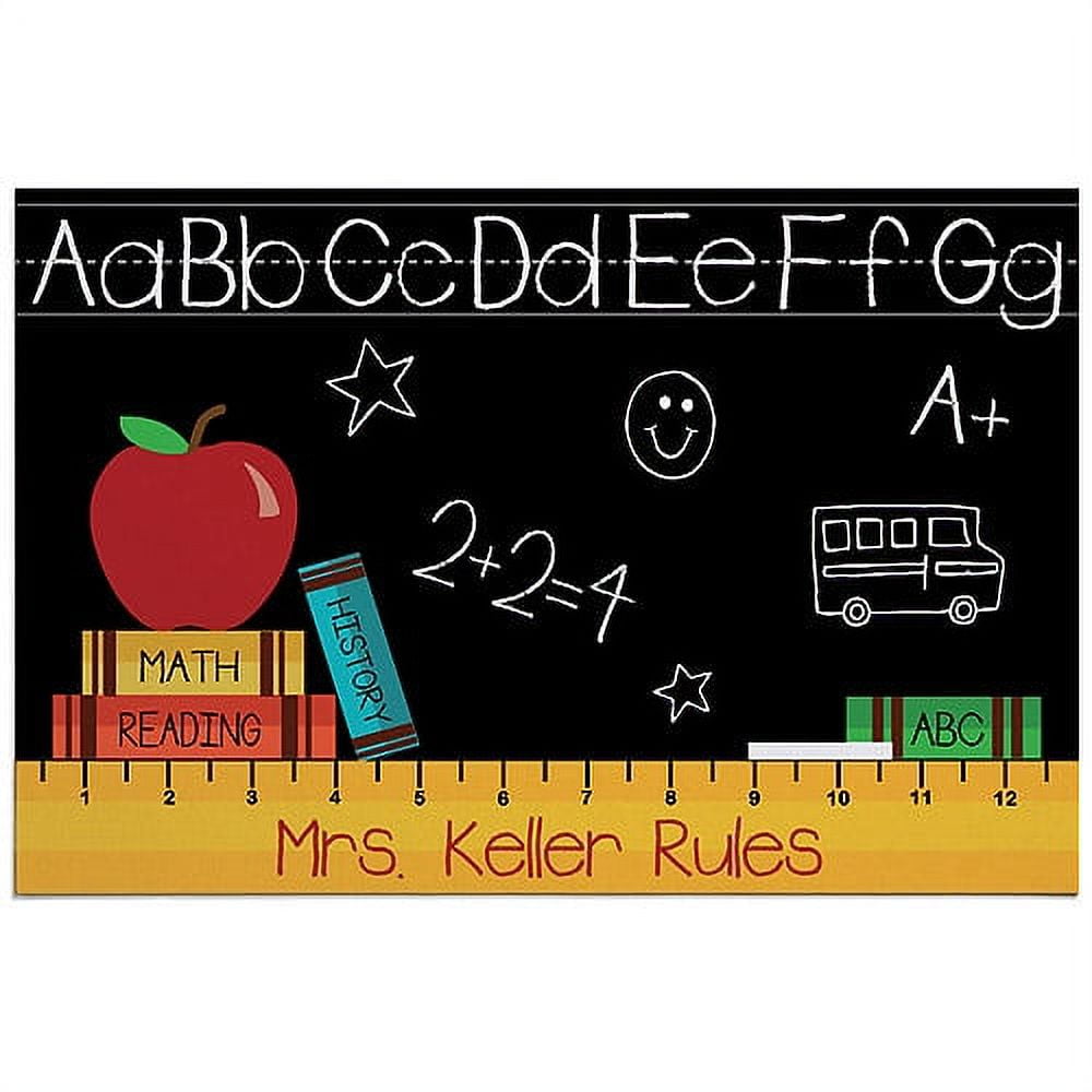 Personalized Teachers Rule Doormat