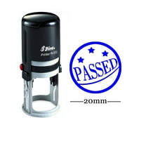 Personalized Teachers Stamps PASSED Round Self Inking 20 mm Rubber Stamp Custom Shiny Stamps